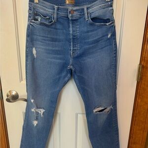 MOTHER Superior The Tomcat Ankle Jean in Play Like a Pirate Size 31